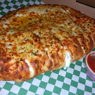 Calzone with choice of three fillings