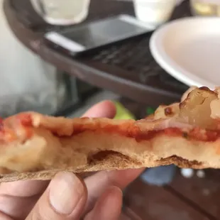 Raw pizza