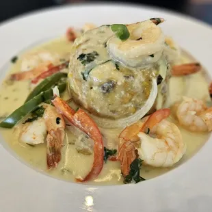 Mofingo con camarones