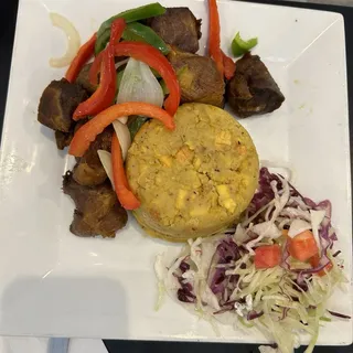 Carne Frita de Cerdo Mofongo