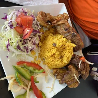 Chicharron de Cerdo Dinner