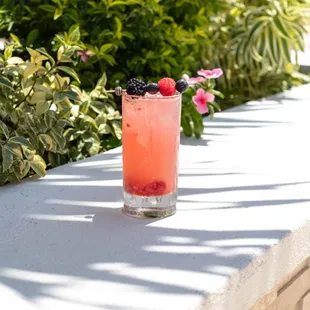 A refreshing skinny berry gimlet to start Happy Hour off right!