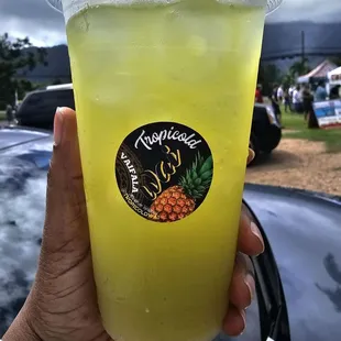 Pineapple mint refresher!
