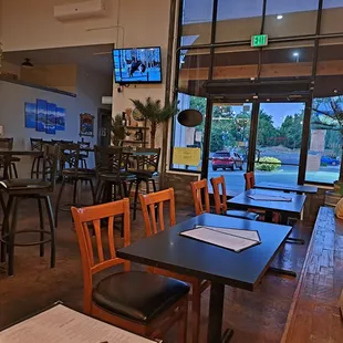 Inside restaurant