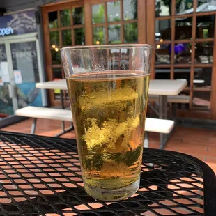a glass of beer