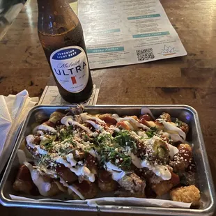 Pulled pork taters.  Yummy