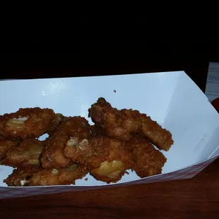 a basket of fried chicken