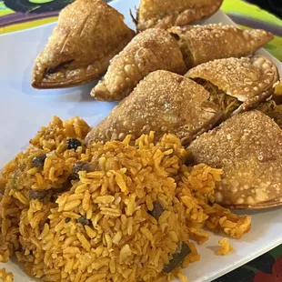 Empanada, Arroz con Gandules