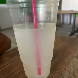 Water with a touch of lemon