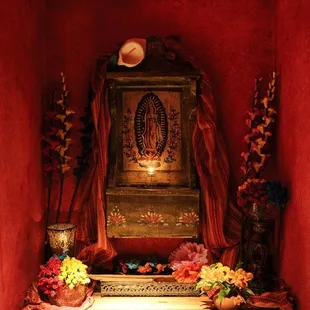 The alter. Virgen De Guadalupe