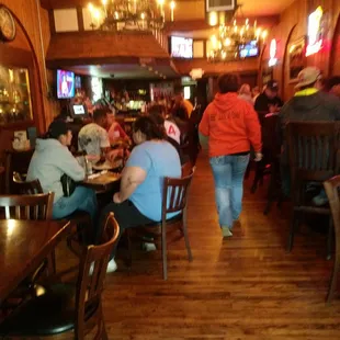 people sitting at tables