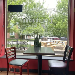 Patio out the window