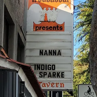 a sign for a restaurant