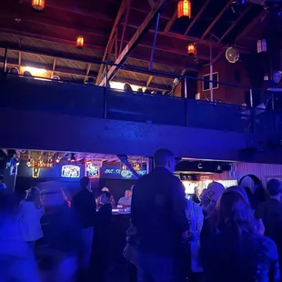 Inside the Troubadour- main room - up above are the seats for VIP's etc