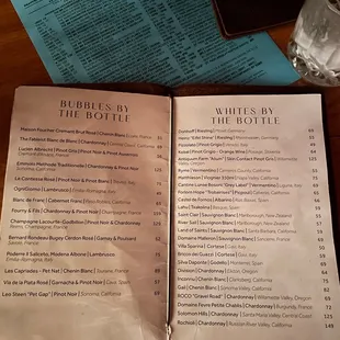 Menu (2 out of 5) as of 1/6/23