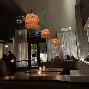 a view of a restaurant from the dining area