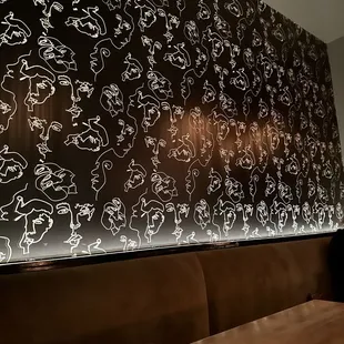 a table with a wine glass on it