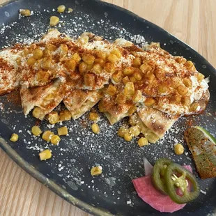 Street corn quesadilla