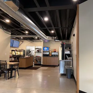 the interior of a restaurant