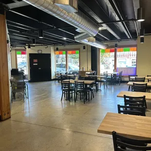 Inside dining area. Window seats available. As well as outside seats that are currently not pictured.