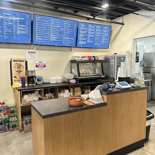 This is where the register is located and where you place your yummy orders!