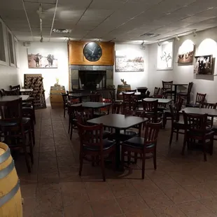 Nice indoor seating, can also be reserved for parties.