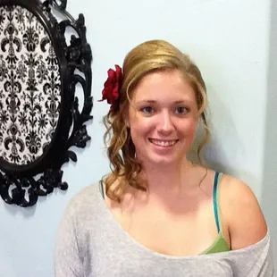 Adorable up do created at Trouvaille Salon &amp; Spa