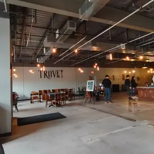 tap room view from my table