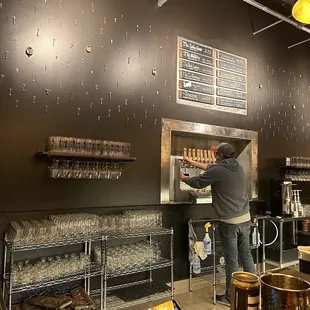 a man working in a brewery