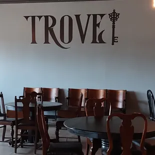 signage on the east wall once you enter