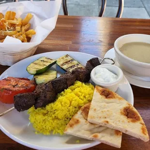 Beef souvlaki