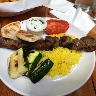 Beef Souvlaki Platter