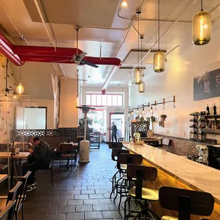 interior was very empty.  Covid?