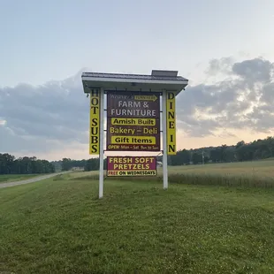 a sign for the store