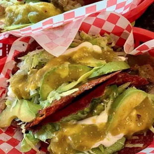 Chile Verde Cheese Shell Tacos.  So good!