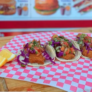 Fried fish tacos!