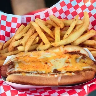 All beef fire grilled hot dogs at Troy's. The possibilities are endless.