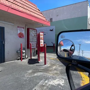 When the drive-through gets busy someone will come out and take your order the line goes fast