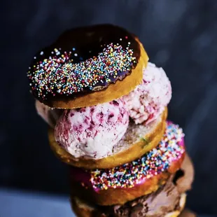 Custom ice cream sandwich doughnut