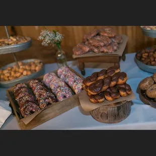 a variety of doughnuts