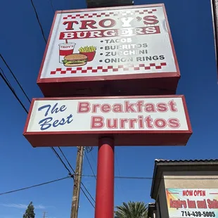 The Troy&apos;s sign.