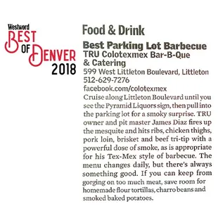 Best of Denver 2018 in Westword!