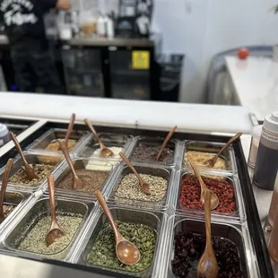 Dry toppings selection!