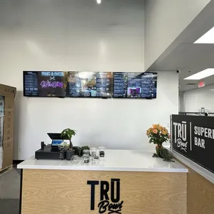 Where you order / menu