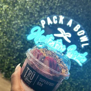 Custom açai and coconut bowl!