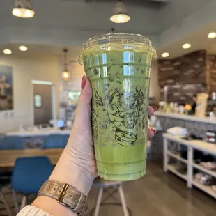 24oz iced matcha