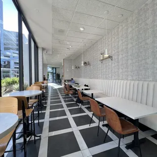 inside seating from back