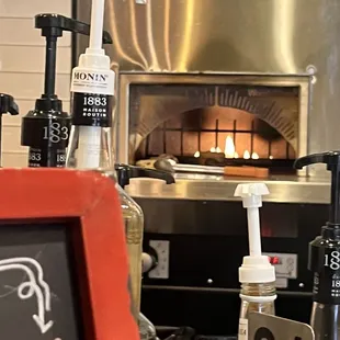 They warm the pastries up in this pizza oven!