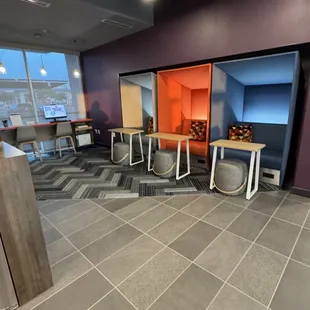 Individual sitting areas or double