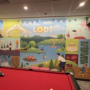Mural in game area